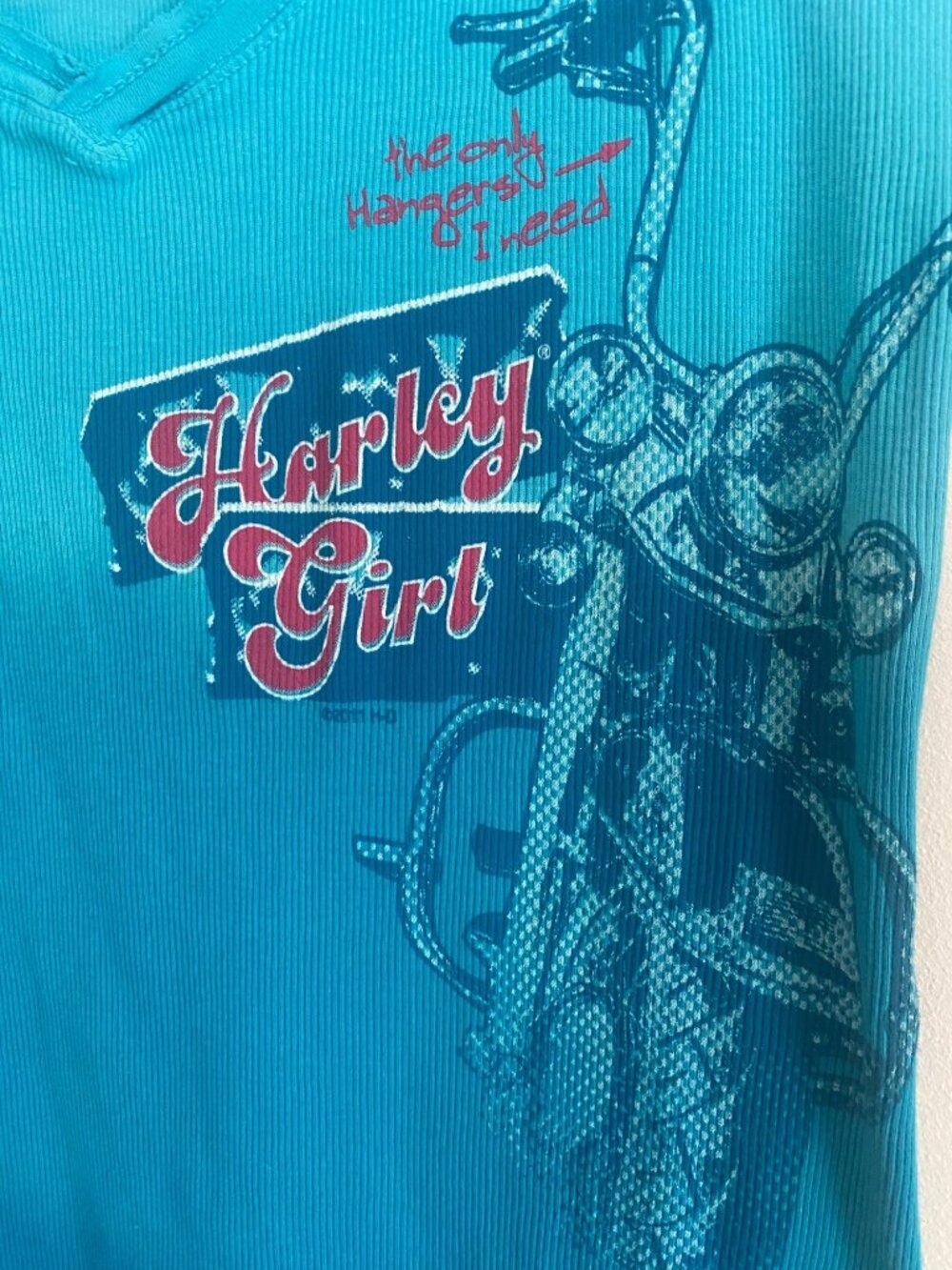 Harley-Davidson Women’s Blue "Harley Girl" Tank Top Myrtle Beach Logo Size XL - Picture 2 of 6